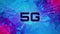 5G technology banner. Fifth generation of telecommunication technology