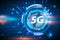 5G wireless network technology concept background