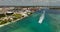 5k aerial video Port of Palm Beach FL USA