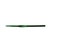 6,5 mm metallic green crochet hook isolated on white background. Tool for crocheting, handmade hobbies, handwork, craft, leisure