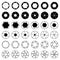 6 Blades Camera Aperture Shutter Icons