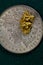 6 Gram Australian Gold Nugget on United States Silver Dollar