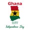 6 March, Ghana Independence Day background