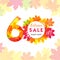 60 % off fall logo