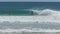 60p tracking clip of a surfer at kirra point on the gold coast of queensland