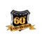 60th years anniversary icon logo. Graphic design element,EPS 8,EPS 10