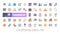 64x64 Pixel Perfect of Ecommerce Online Shopping Delivery. Flat Color Icons Vector. for Website, Application, Printing, Document,