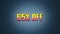 65 percent off discount sale, neon glitch banner on black background.