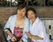 65 year-old Korean woman and her 57 year-old Korean daughter-in-law in Cabo San Lucas.