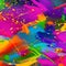 657 Abstract Paint Splatters: An artistic and expressive background featuring abstract paint splatters in bold and vibrant color