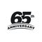 65th Years Anniversary Celebration Icon Vector Logo Design Template