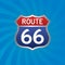 66 route signs. Vector illustration decorative design