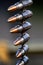 7.92 mm machine gun bullets in link feed system.