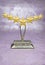 7 Stars Gold Trophy Award - Stars from The Kingdom of Heaven, certificate frame