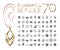 70 Bundle earrings