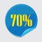 70% discount promo icon