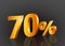 70% off 3d gold, Special Offer 70% off, Sales Up to 70 Percent, big deals, perfect for flyers, banners, advertisements, stickers,