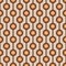 70 s seamless pattern. Retro geometric seamless background in seventies style. Groovy scrapbook paper. Yellow, orange, brown