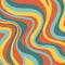 70s groovy retro swirls vector design background