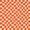 70s retro seamless pattern with groovy trippy grid. Checkered background with distorted squares. Hippie aesthetic.