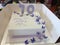 70th birthday cake with butterflies