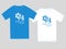 74 years Israeli  Independence Day t-shirt design with hebrew text - Israel. 74th numbers with David star on blue and white shirt