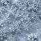 745 Winter Snowflakes: A cool and frosty background featuring winter snowflakes in icy and wintery colors that create a serene a