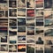 762 Vintage Polaroid Photos: A retro and nostalgic background featuring vintage polaroid photos in faded and retro colors that e