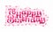 76th Happy Birthday lettering, 76 years Birthday beautiful typography design with pink dots, lines, and leaves