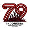 79th Indonesian Independence Day concept logo