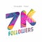 7k social media follower number thank you template