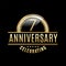 7th Anniversary emblem. Anniversary badge