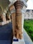 8-9 century AD Lion Pillar , at Thanjavur Palace Tamilnadu India