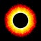 8-Bit Pixel-art Solar Eclipse