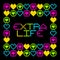 8-Bit Pixel Retro Extra Life Message. EPS8 Vector