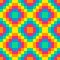 8-bit seamless rainbow diamond pattern background tile