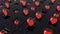 8 bits pixel hearts illustration. Retro arcade video game ValentineÂ´s Day