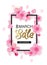 8 march sale spring background design.