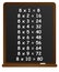 8 Number times other 10, chalkboard multiplication table, vector illustration