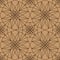8 side star brown color symmetry seamless pattern