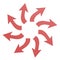 8 ways circle arrow strategy