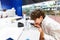 An 8-year-old boy conducts an experiment, observes the decomposition of color