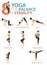 8 Yoga poses for workout in Balance and Stability concept.
