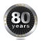 80 Anniversary badge - silver colour.