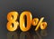80% off 3d gold, Special Offer 80% off, Sales Up to 80 Percent, big deals, perfect for flyers, banners, advertisements, stickers,