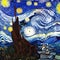 809 Starry Night Sky: A mesmerizing and celestial background featuring a starry night sky in deep and magical colors that create