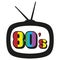 80s television media symbol and icon