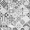 818_Lisbon tiles design, Azulejo vector seamless pattern
