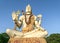 82 feet tall statue of Hindu god , Lord Shiva, at Nageshwar temple, Dwarka, Gujrat, India