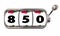 850 Credit Score Report Rating Number Slot Machine Wheels